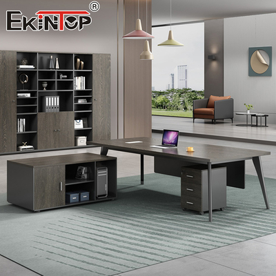 Hoogwaardige luxe Boss L-vormige MDF-tafel kantoor bureau modulair bureau meubilair