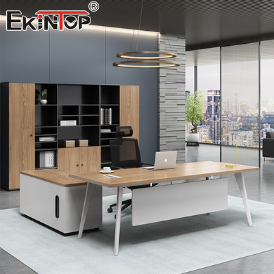 Moderne L-vorm kantoor Computer bureau Modulair bureau Meubel manager Executive tafel