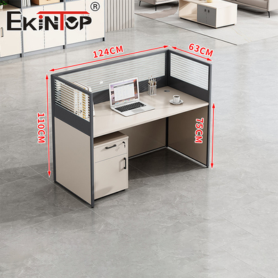 Moderne kantoormeubilair van massief hout L-vormig kantoor bureau klein bureau tafel