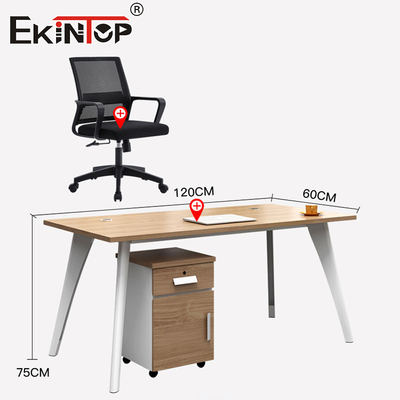 Moderne stijl kantoor bureau ontwerp met metalen benen kleine bureau tafel