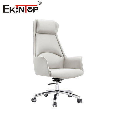 Witte PU lederen stoel Moderne stijl Commerciële kantoorstoelen