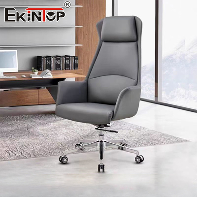 Leer Executive Chair Meubels Moderne stijl Wielen Commerciële kantoorstoelen