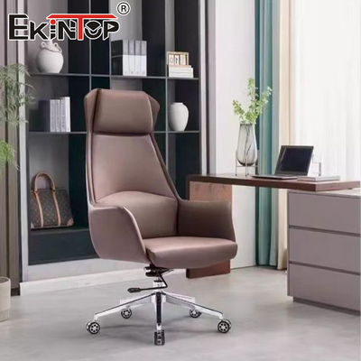 Op maat gemaakte kantoorstoel van leder meubilair ergonomische schrijfstoel