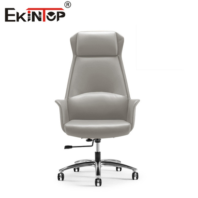 Comfortabele bruine leer kantoorstoel Meubelen in klassieke stijl Ergonomische schrijfstoel
