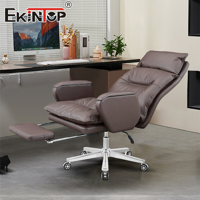 Custom Office Space Boss Lederen Stoel Classic Style Home Office Bureaustoel