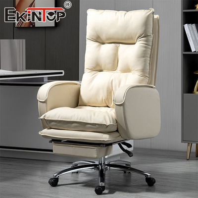 Hoogwaardige ergonomische liggende leer kantoorstoel Home Office Desk Chair