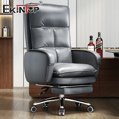 Moderne stijl Hoog rug lederen stoel Ergonomisch ontwerp Home Office Schrijfkast stoel