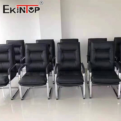 Hoog rug ergonomische uitvoerende metalen frame PU leer kantoor stoel kwaliteit kantoor stoelen