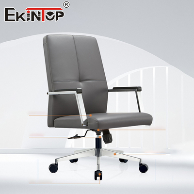 Mid Back Lederen Vergaderingsmanager Uitvoerend Ergonomisch Kantoorstoel Kwaliteit Kantoorstoelen