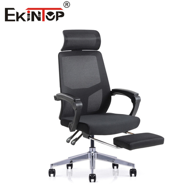 Hoge rughoogte verstelbare grijze ergonomische stoel full mesh kantoorstoel