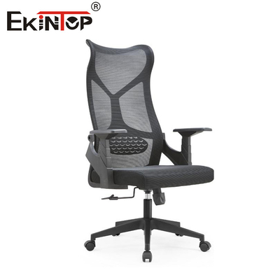Kantoormeubilair Hoogste rug Executive Ergonomische Mesh Chair Stof Kantoorstoel