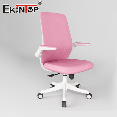 Draagbare Master Fancy Roze Ergonomische Kantoorstoel Stof Kantoorstoel