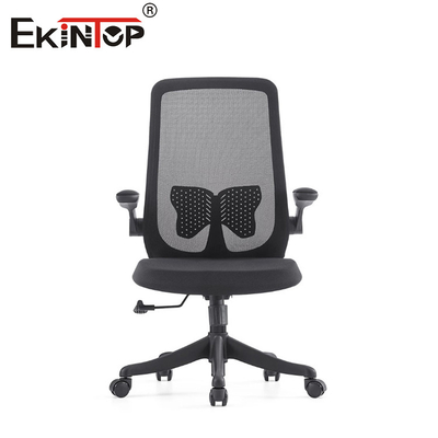 Eenvoudige comfortabele kantoor draaiende stoel Mesh rugleuning Stof kantoor stoel