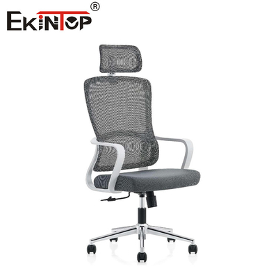 Ergonomische hoge rug kantoor stoel verstelbare stoel hoofdsteun stoel stof