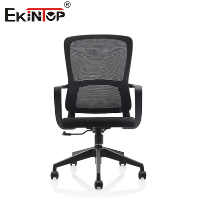 Fabrikant Comfortabele mid back ergonomische computerstoel verstelbare stoel van stoffen kantoorstoel
