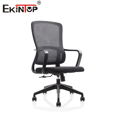 Fabrikant Comfortabele mid back ergonomische computerstoel verstelbare stoel van stoffen kantoorstoel