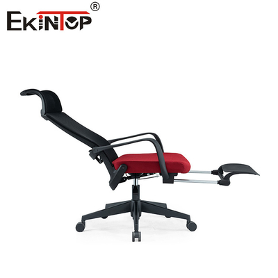 Mesh roterende ergonomische computer draaibare kantoorstoel met wielen robuuste nylon basis