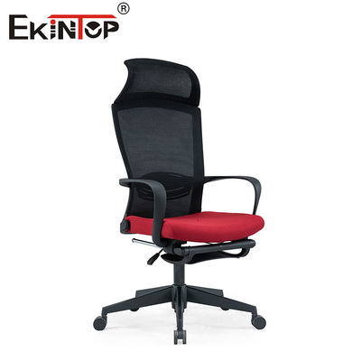 Mesh roterende ergonomische computer draaibare kantoorstoel met wielen robuuste nylon basis