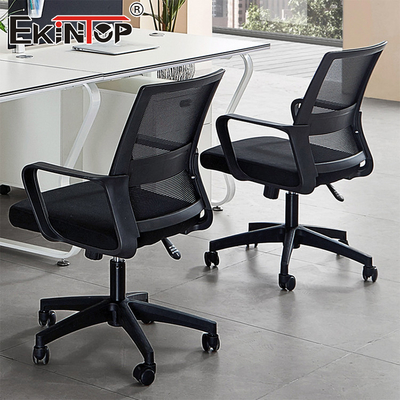 Moderne ergonomische verstelbare mid back mesh stoel ergonomische draaiende stevige kantoorstoel