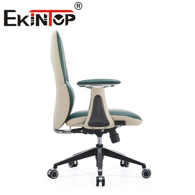 Hoogwaardige moderne leer ergonomische draaibare kantoorstoel Lederklubstoelen