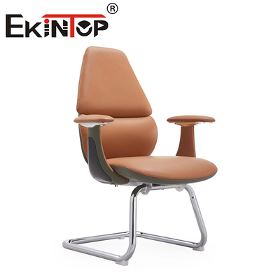 Moderne Executive Leather Arm Ergonomische Bruine PU Leather Office Chair Leather Club Chairs