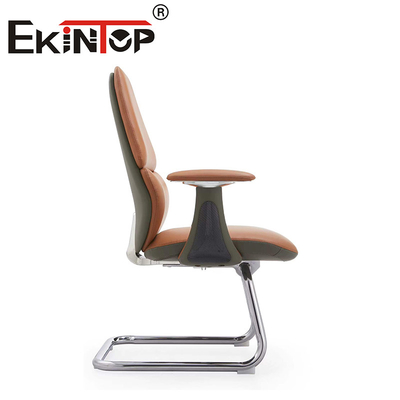 Moderne Executive Leather Arm Ergonomische Bruine PU Leather Office Chair Leather Club Chairs
