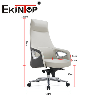 Commerciële meubels Hoog rug kantoor stoel met moderne design Lederklub stoelen