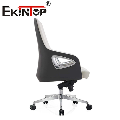 Mid back Swivel Executive Office Leather Chair For Office Furniture Leather Club Stoelen