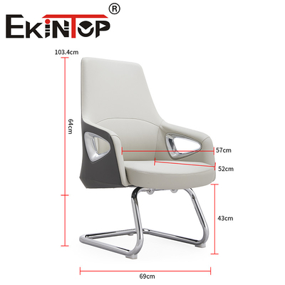 Moderne design Pu leer Wit kantoor Executive stoel Lederklub stoelen