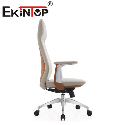 Op maat gemaakte moderne leer Executive Ergonomische kantoorstoel Lederklubstoelen