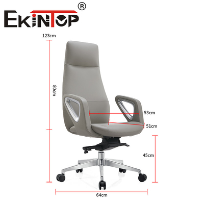 Meubels Ergonomische stijl Echte kantoorstoel Lederklubstoelen