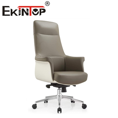 Moderne Executive Office Stoelen Boss Ergonomische Draaibare Zware Vegane Leders stoel