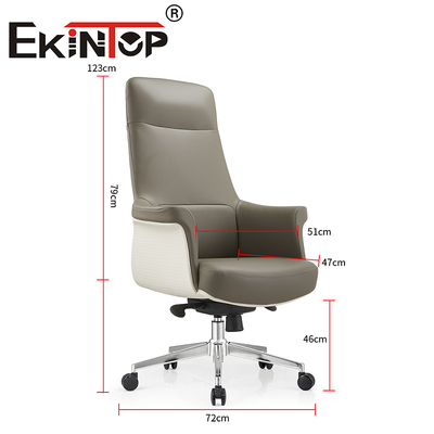 Moderne Executive Office Stoelen Boss Ergonomische Draaibare Zware Vegane Leders stoel