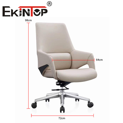 Moderne design Mid back Executive Swivel Echte ontspannende stoel Vegan Leer stoel