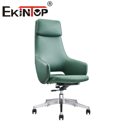 Verstelbare Manager Luxe Office Chair Swirvel Boss Ergonomische Vegan Leders stoel