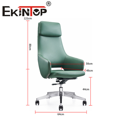 Verstelbare Manager Luxe Office Chair Swirvel Boss Ergonomische Vegan Leders stoel