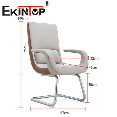 China Leverancier Ergonomie Zwart Lederafdelingskantoorstoel Cowhide kantoorstoel