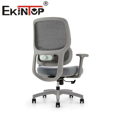 Moderne Mid-Back Office Chair Grey Mesh Chair Minimalist Computer Room Mesh Taakstoel