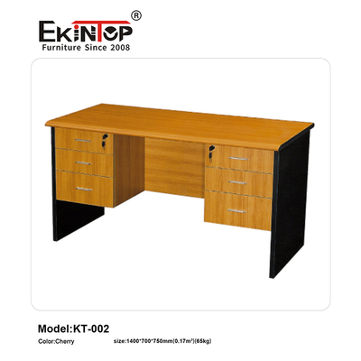 Goedkope Prijs Populaire Kantoor MDF Executive Kleine Brandwerende Werkstation Moderne Meubels Bureaus voor Kamer Tafel Ontwerp