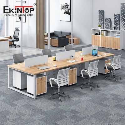 Aangepast metalen kantoorwerkstation 6 -zitplaatsen Kantoor Cabine werkstation voor kantoor