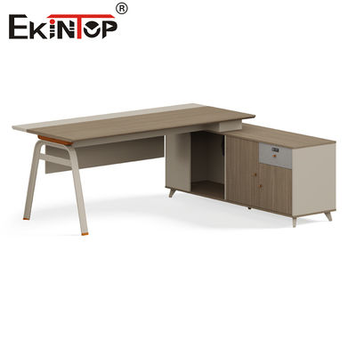 Ekintop Modern Wooden Corner Office Furniture Executive L Shape Office Table Desks