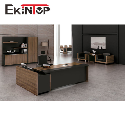 Moderne Houten L-vormige 2400mm×1850mm×750mm ODM van Melaminebureau
