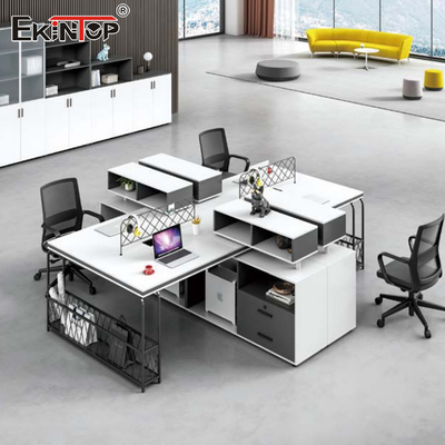 Modulaire stalen kantoorwerkstationtafel 4 personen 0.25CBM multifunctioneel