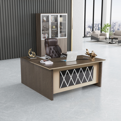 Retro StijlBureau met Opslagmdf Houten Materiaal met Zijkabinetsoem