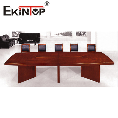Conferentie Lange Tafel Massief Houten Bakvernistafel En Stoel Combinatie Trainingstafel
