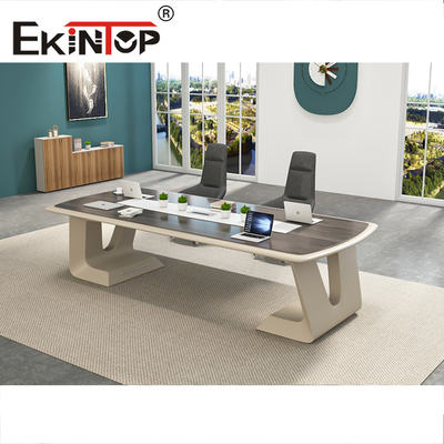 Kantoor Vergadertafel op maat Waterdicht Walnoot / Teak Kleur