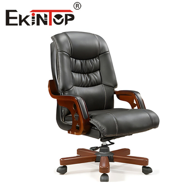 Moderne comfortabele Executive Boss Chair Ergonomische lederen bureaustoel