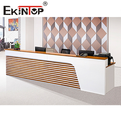 Het minimalistische Modulaire Materiaal van het de Pijnboomhout van de Ontvangstlijst voor Officeworks