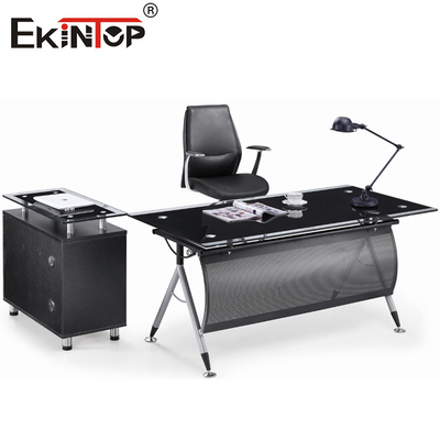 Moderne rechthoek Executive Glass Desk Office Computer Desk Meubels
