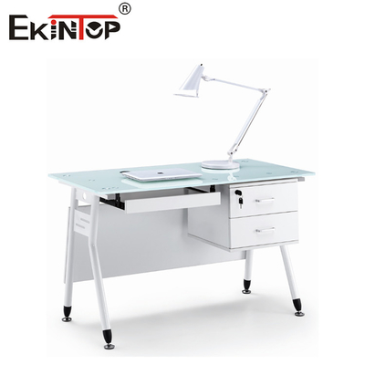 Gepersonaliseerd Huis Klein Glas Office Desktop Laptop Met Schrijven Desk Rectangle